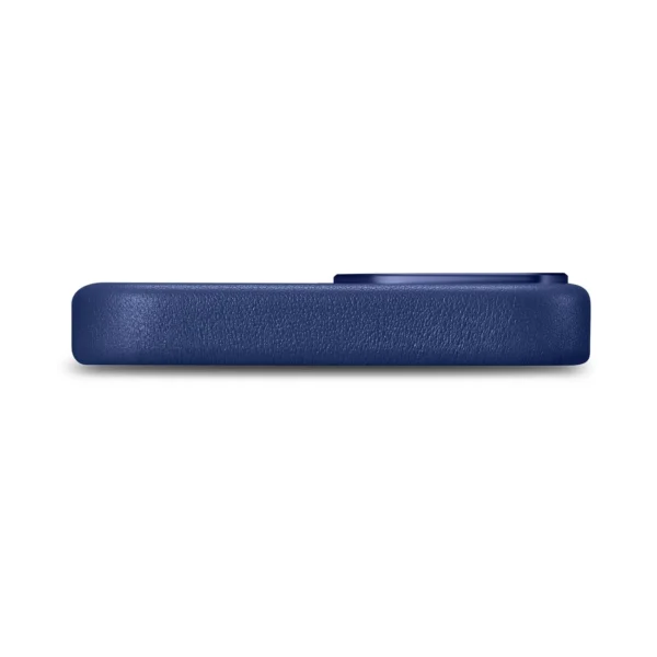 iCarer Case Leather cover for iPhone 14 case made of natural leather blue (WMI14220705-BU) (MagSafe compatible)eng