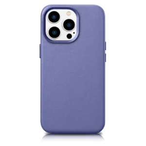 iCarer Case Leather Cover Genuine Leather Case for iPhone 14 Pro Max Light Purple (WMI14220708-LP) (MagSafe Compatible)eng