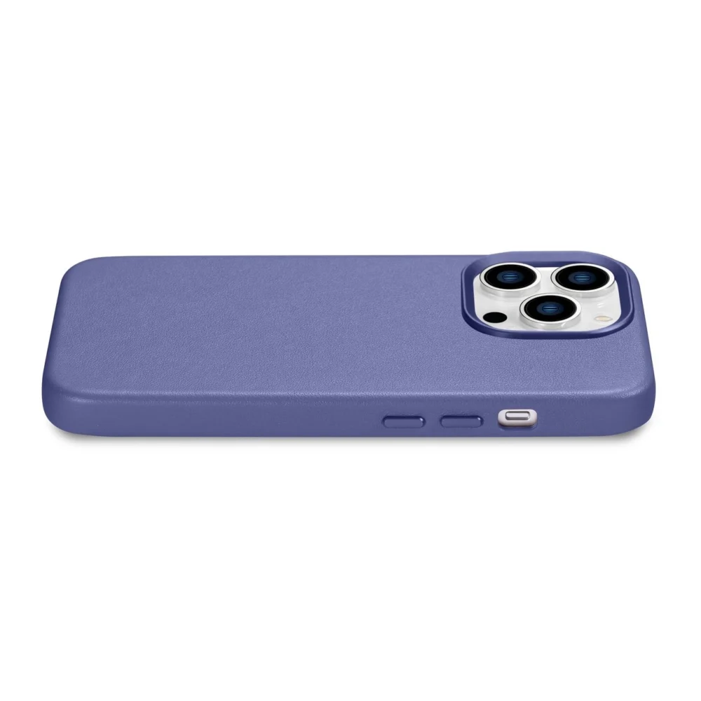 iCarer Case Leather Cover Genuine Leather Case for iPhone 14 Pro Max Light Purple (WMI14220708-LP) (MagSafe Compatible)eng