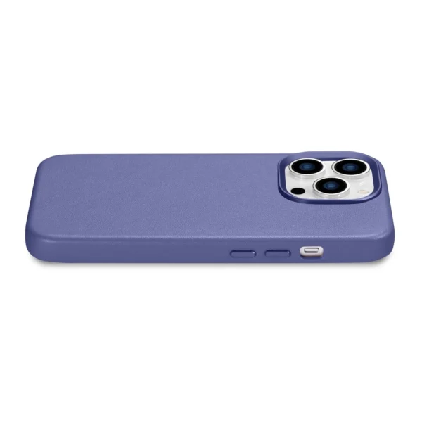 iCarer Case Leather Cover Genuine Leather Case for iPhone 14 Pro Max Light Purple (WMI14220708-LP) (MagSafe Compatible)eng
