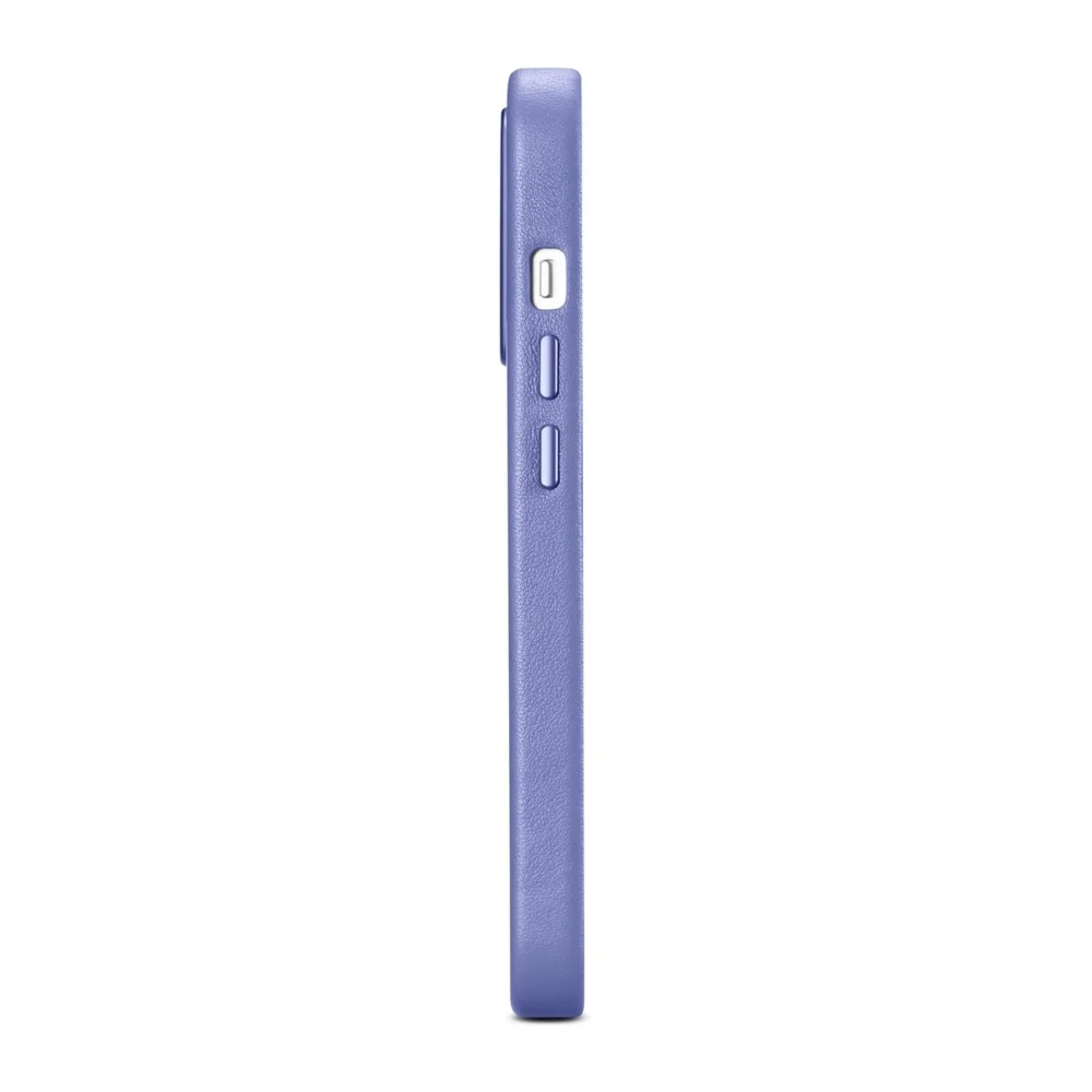 iCarer Case Leather Cover Genuine Leather Case for iPhone 14 Pro Max Light Purple (WMI14220708-LP) (MagSafe Compatible)eng