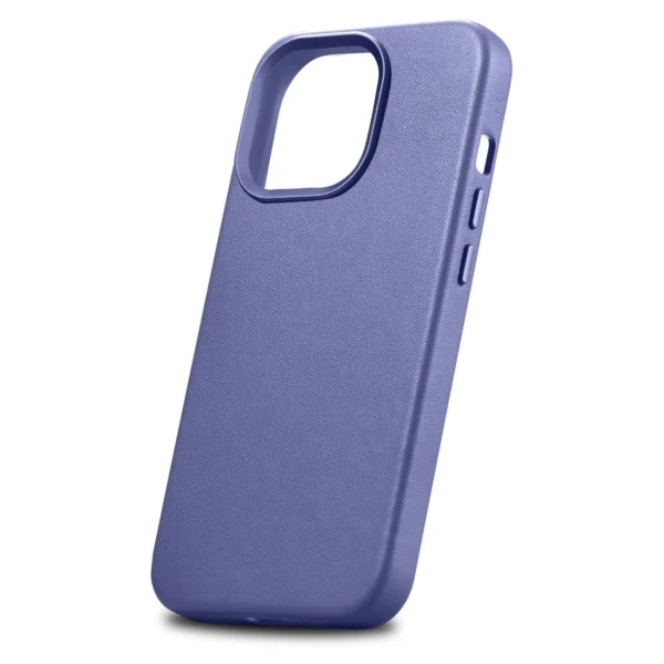iCarer Case Leather Cover Genuine Leather Case for iPhone 14 Pro Max Light Purple (WMI14220708-LP) (MagSafe Compatible)eng