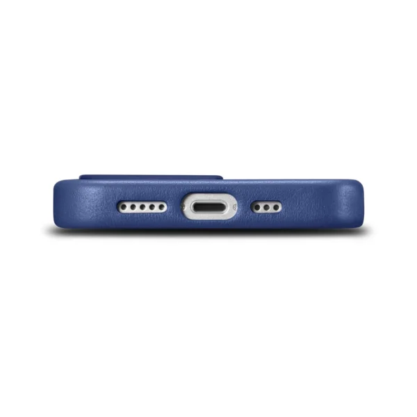 iCarer Case Leather Cover Genuine Leather Case for iPhone 14 Pro Max blue (WMI14220708-BU) (MagSafe compatible)eng