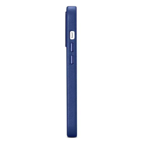 iCarer Case Leather Cover Genuine Leather Case for iPhone 14 Pro Max blue (WMI14220708-BU) (MagSafe compatible)eng