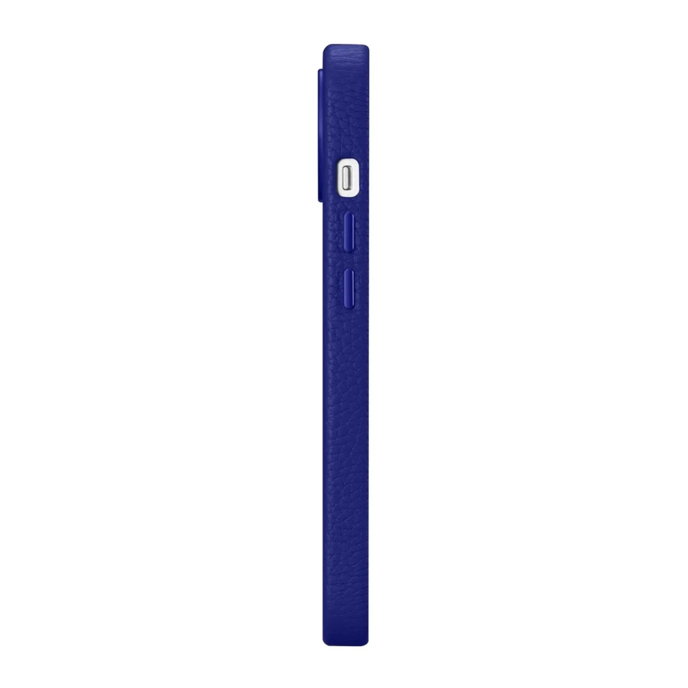 iCarer Litchi Premium Leather Case iPhone 14 Magnetic Leather Case with MagSafe Dark Blue (WMI14220709-DB)eng