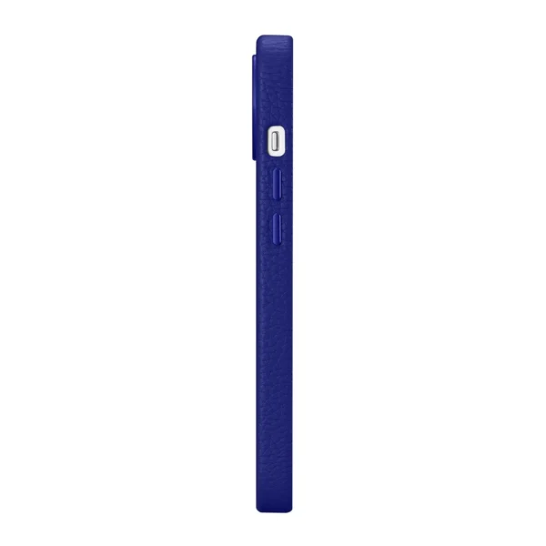 iCarer Litchi Premium Leather Case iPhone 14 Magnetic Leather Case with MagSafe Dark Blue (WMI14220709-DB)eng