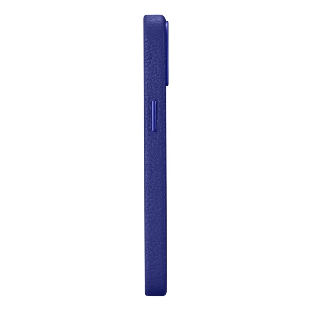 iCarer Litchi Premium Leather Case iPhone 14 Magnetic Leather Case with MagSafe Dark Blue (WMI14220709-DB)eng