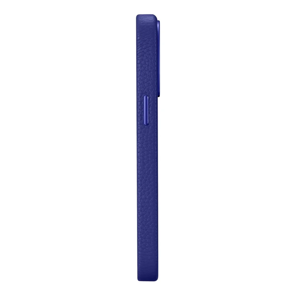iCarer Litchi Premium Leather Case iPhone 14 Pro Magnetic Leather Case with MagSafe Dark Blue (WMI14220710-DB)eng