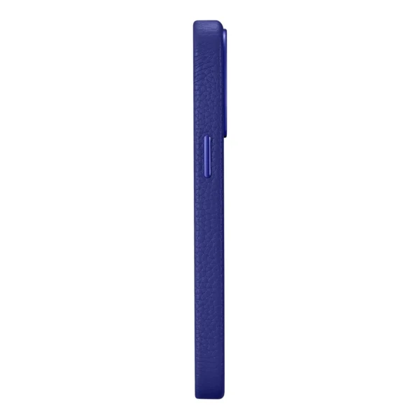 iCarer Litchi Premium Leather Case iPhone 14 Pro Magnetic Leather Case with MagSafe Dark Blue (WMI14220710-DB)eng