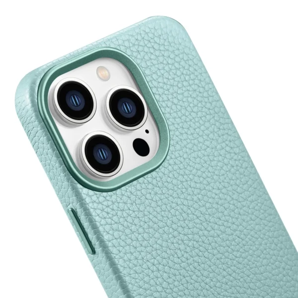 iCarer Litchi Premium Leather Case iPhone 14 Pro Magnetic Leather Case with MagSafe Green (WMI14220710-GN)eng