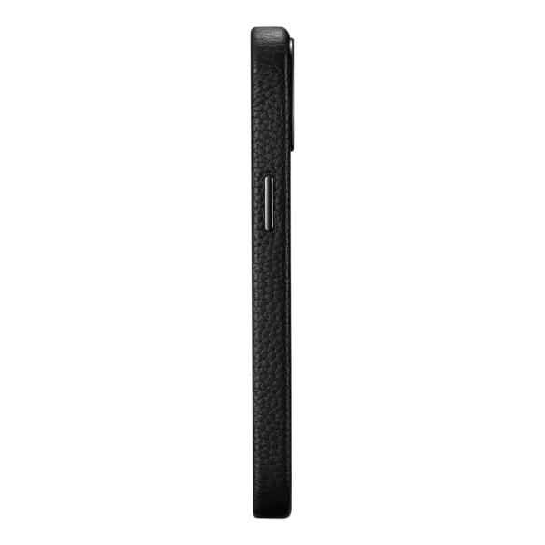 iCarer Litchi Premium Leather Case iPhone 14 Plus Magnetic Leather Case with MagSafe Black (WMI14220711-BK)eng