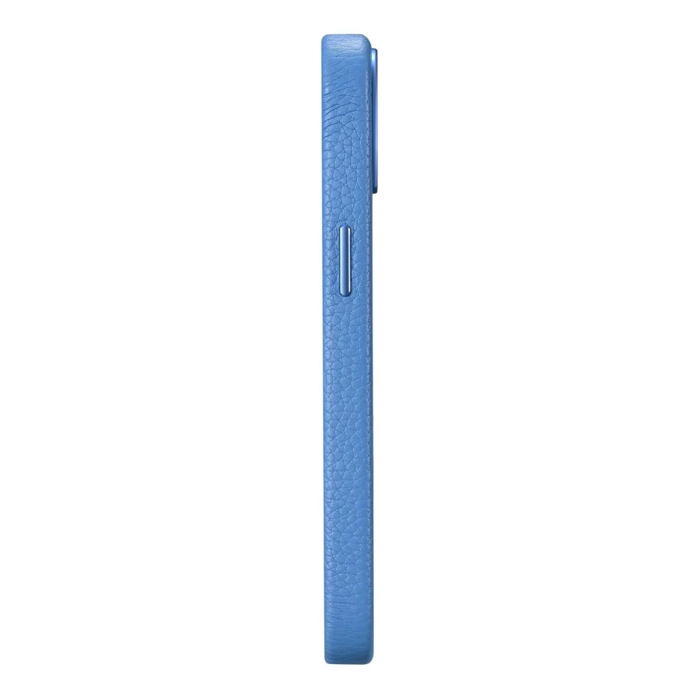 iCarer Litchi Premium Leather Case iPhone 14 Plus Magnetic Leather Case with MagSafe Light Blue (WMI14220711-LB)eng