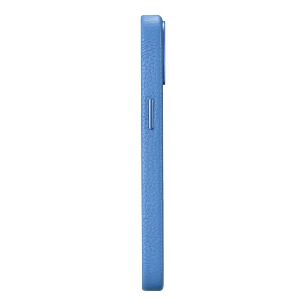 iCarer Litchi Premium Leather Case iPhone 14 Plus Magnetic Leather Case with MagSafe Light Blue (WMI14220711-LB)eng