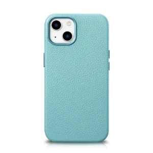 iCarer Litchi Premium Leather Case iPhone 14 Plus Magnetic Leather Case with MagSafe Green (WMI14220711-GN)eng