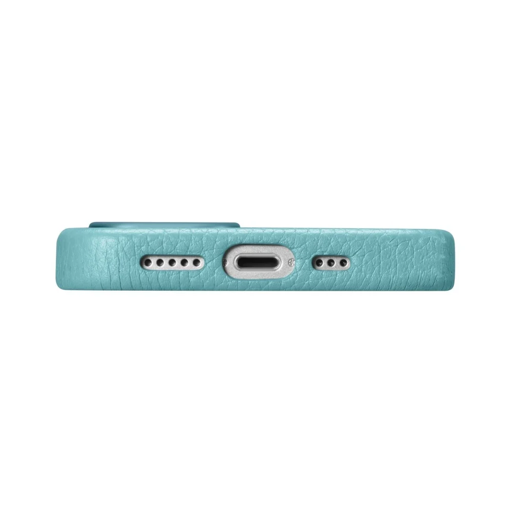 iCarer Litchi Premium Leather Case iPhone 14 Plus Magnetic Leather Case with MagSafe Green (WMI14220711-GN)eng