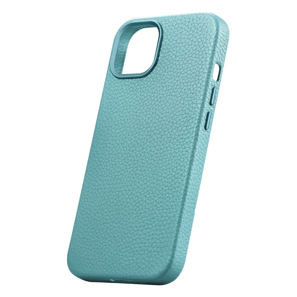 iCarer Litchi Premium Leather Case iPhone 14 Plus Magnetic Leather Case with MagSafe Green (WMI14220711-GN)eng