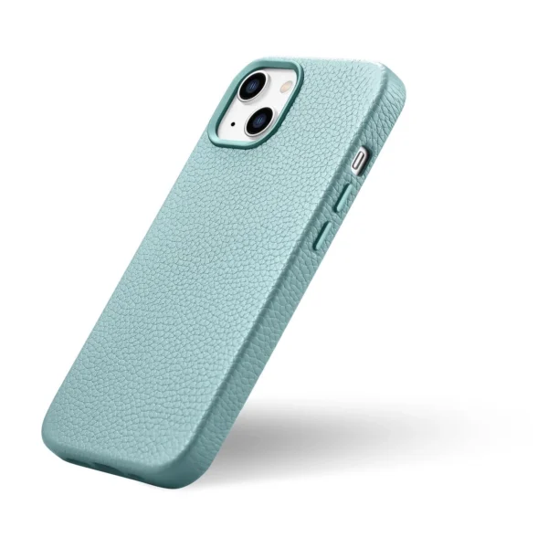 iCarer Litchi Premium Leather Case iPhone 14 Plus Magnetic Leather Case with MagSafe Green (WMI14220711-GN)eng