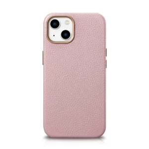 iCarer Litchi Premium Leather Case iPhone 14 Plus Magnetic Leather Case with MagSafe Pink (WMI14220711-PK)eng