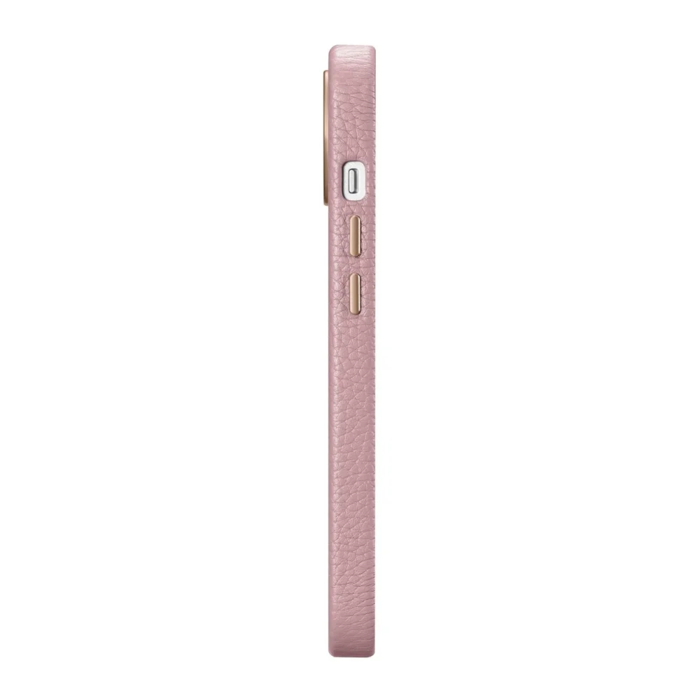 iCarer Litchi Premium Leather Case iPhone 14 Plus Magnetic Leather Case with MagSafe Pink (WMI14220711-PK)eng