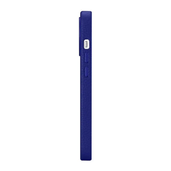 iCarer Litchi Premium Leather Case iPhone 14 Pro Max Magnetic Leather Case with MagSafe Dark Blue (WMI14220712-DB)eng