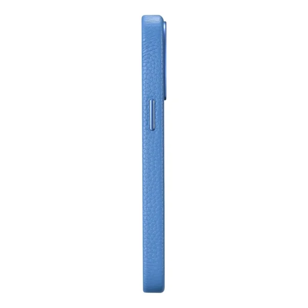iCarer Litchi Premium Leather Case iPhone 14 Pro Max Magnetic Leather Case with MagSafe Light Blue (WMI14220712-LB)eng