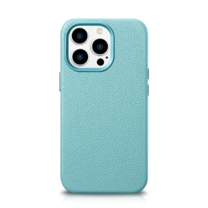 iCarer Litchi Premium Leather Case iPhone 14 Pro Max Magnetic Leather Case with MagSafe Green (WMI14220712-GN)eng