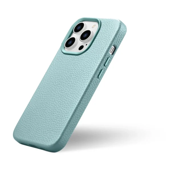iCarer Litchi Premium Leather Case iPhone 14 Pro Max Magnetic Leather Case with MagSafe Green (WMI14220712-GN)eng