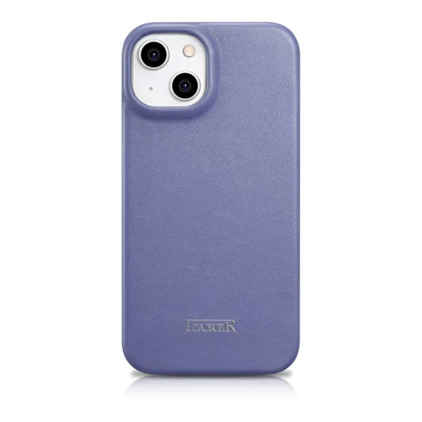 iCarer CE Premium Leather Folio Case iPhone 14 Plus Magnetic Flip Leather Folio Case MagSafe Light Purple (WMI14220715-LP)eng