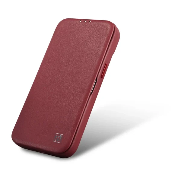 iCarer CE Premium Leather Folio Case iPhone 14 Pro Max Magnetic Flip Cover MagSafe Red (WMI14220716-RD)eng