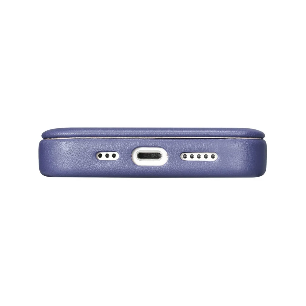 iCarer CE Premium Leather Folio Case iPhone 14 Pro Max Magnetic Flip Leather Folio Case MagSafe Light Purple (WMI14220716-LP)eng