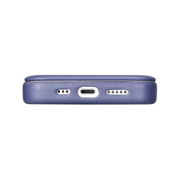 iCarer CE Premium Leather Folio Case iPhone 14 Pro Max Magnetic Flip Leather Folio Case MagSafe Light Purple (WMI14220716-LP)eng
