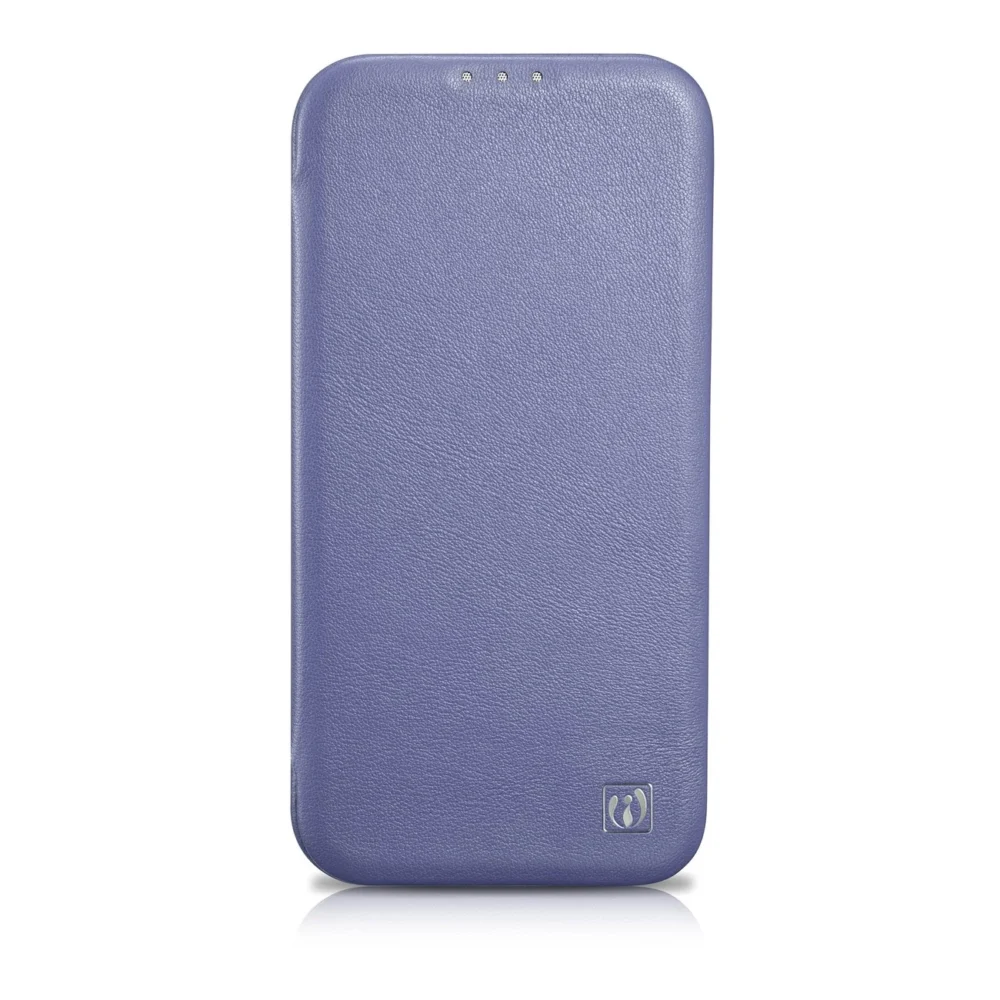 iCarer CE Premium Leather Folio Case iPhone 14 Pro Max Magnetic Flip Leather Folio Case MagSafe Light Purple (WMI14220716-LP)eng