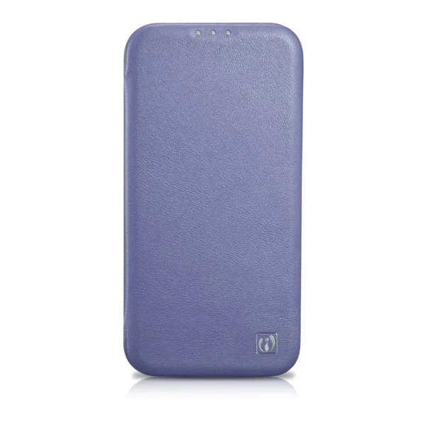 iCarer CE Premium Leather Folio Case iPhone 14 Pro Max Magnetic Flip Leather Folio Case MagSafe Light Purple (WMI14220716-LP)eng