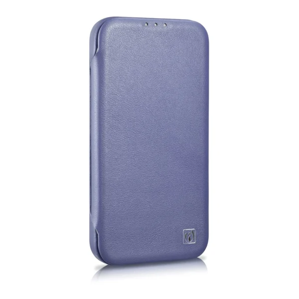 iCarer CE Premium Leather Folio Case iPhone 14 Pro Max Magnetic Flip Leather Folio Case MagSafe Light Purple (WMI14220716-LP)eng