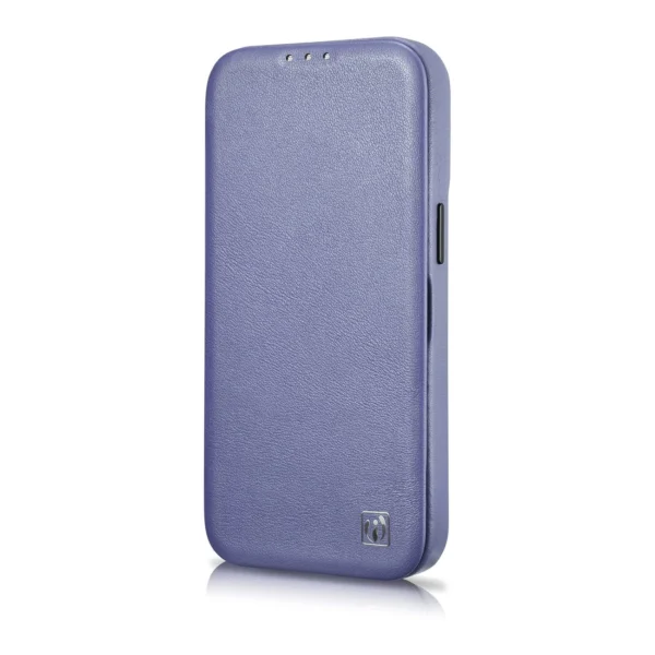 iCarer CE Premium Leather Folio Case iPhone 14 Pro Max Magnetic Flip Leather Folio Case MagSafe Light Purple (WMI14220716-LP)eng