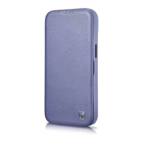 iCarer CE Premium Leather Folio Case iPhone 14 Pro Max Magnetic Flip Leather Folio Case MagSafe Light Purple (WMI14220716-LP)eng