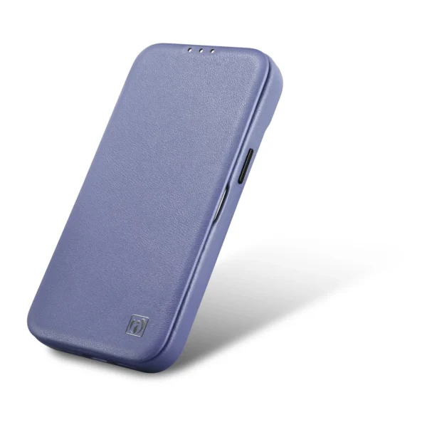 iCarer CE Premium Leather Folio Case iPhone 14 Pro Max Magnetic Flip Leather Folio Case MagSafe Light Purple (WMI14220716-LP)eng