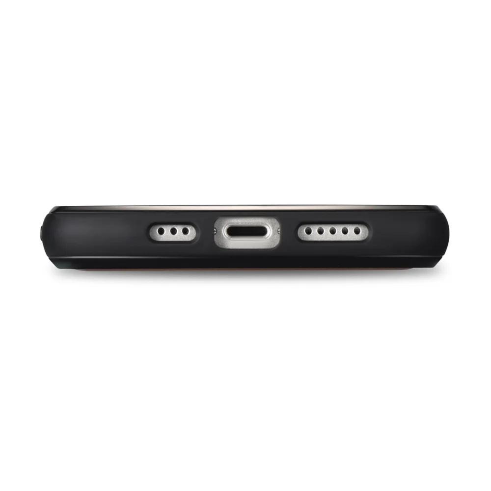 iCarer Leather Oil Wax Genuine Leather Case for iPhone 14 (MagSafe Compatible) Black (WMI14220717-BK)eng