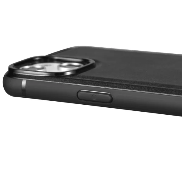 iCarer Leather Oil Wax case covered with natural leather for iPhone 14 Plus black (WMI14220719-BK)eng