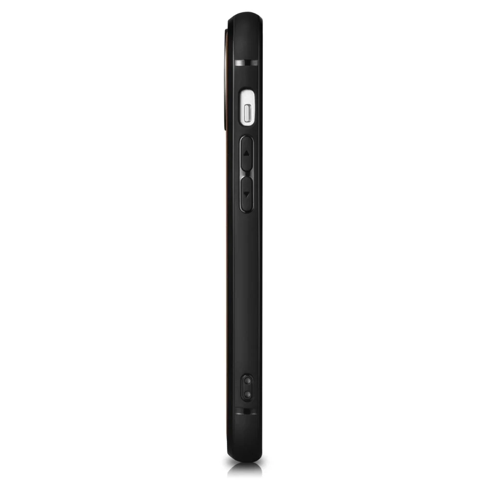 iCarer Leather Oil Wax case covered with natural leather for iPhone 14 Plus black (WMI14220719-BK)eng