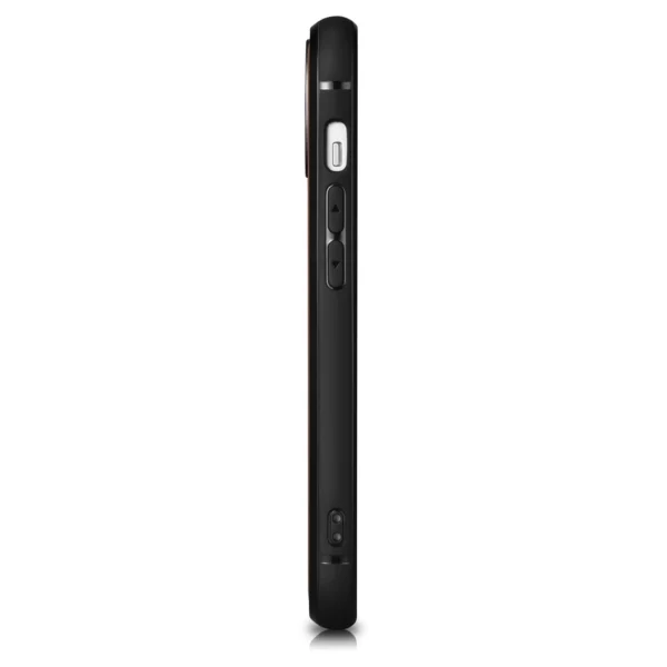 iCarer Leather Oil Wax case covered with natural leather for iPhone 14 Plus black (WMI14220719-BK)eng