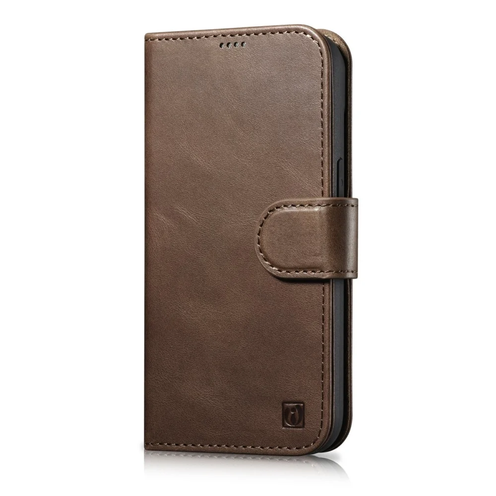iCarer Oil Wax Wallet Case 2in1 Cover iPhone 14 Plus Anti-RFID Leather Flip Case Brown (WMI14220723-BN)eng