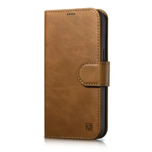 iCarer Oil Wax Wallet Case 2in1 Cover iPhone 14 Plus Anti-RFID Leather Flip Case Brown (WMI14220723-TN)eng