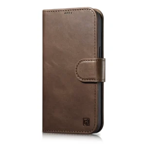 iCarer Oil Wax Wallet Case 2in1 Cover iPhone 14 Pro Max Leather Flip Cover Anti-RFID brown (WMI14220724-BN)eng