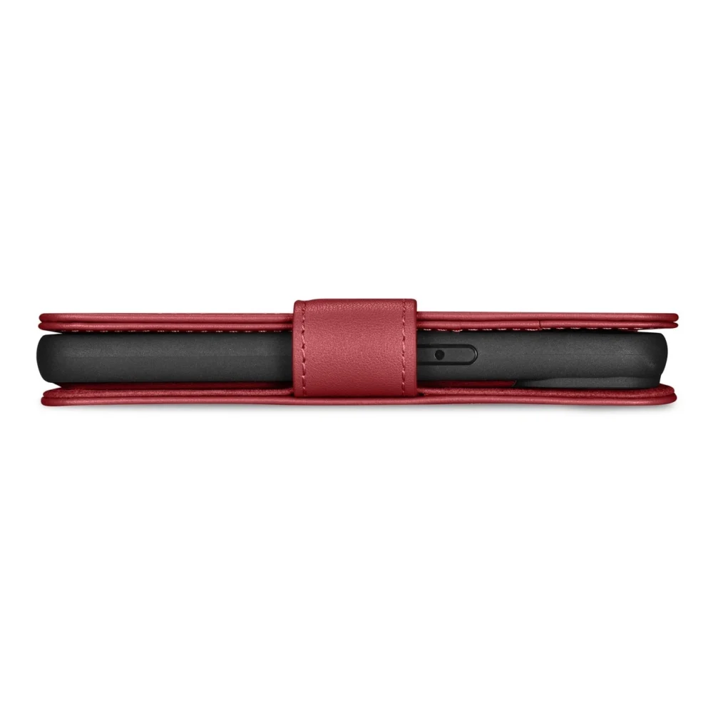 iCarer Wallet Case 2in1 iPhone 14 Leather Flip Case Anti-RFID Red (WMI14220725-RD)eng
