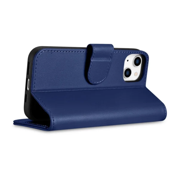 iCarer Wallet Case 2in1 Case iPhone 14 Anti-RFID Leather Flip Case Blue (WMI14220725-BU)eng