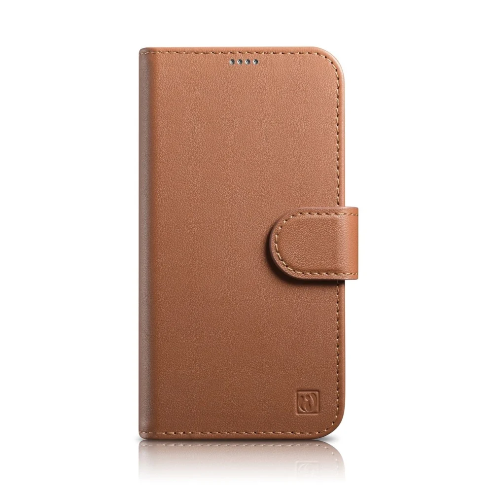iCarer Wallet Case 2in1 iPhone 14 Pro Leather Flip Case Anti-RFID brown (WMI14220726-BN)eng