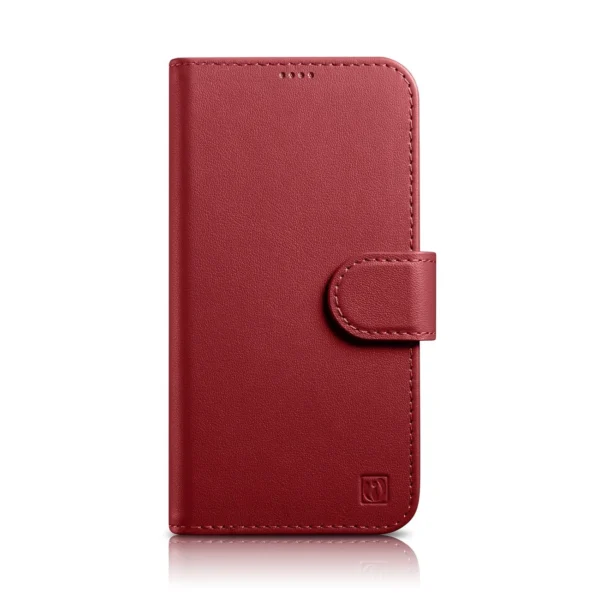 iCarer Wallet Case 2in1 iPhone 14 Pro Leather Flip Case Anti-RFID red (WMI14220726-RD)eng