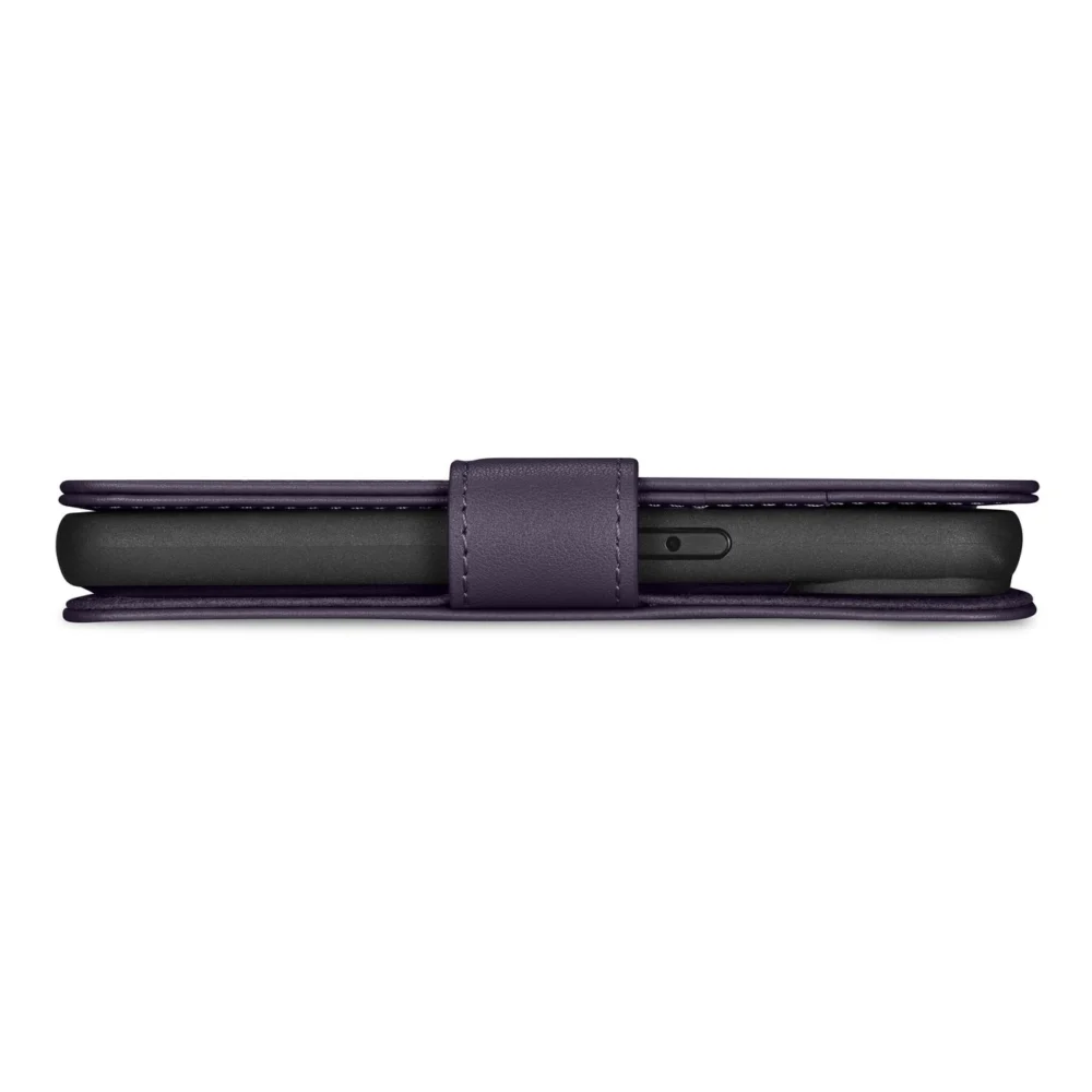 iCarer Wallet Case 2in1 Cover iPhone 14 Pro Anti-RFID Leather Flip Case Dark Purple (WMI14220726-DP)eng