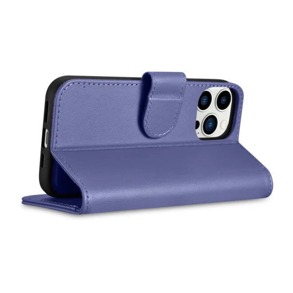 iCarer Wallet Case 2in1 Cover iPhone 14 Pro Anti-RFID Leather Flip Case Light Purple (WMI14220726-LP)eng